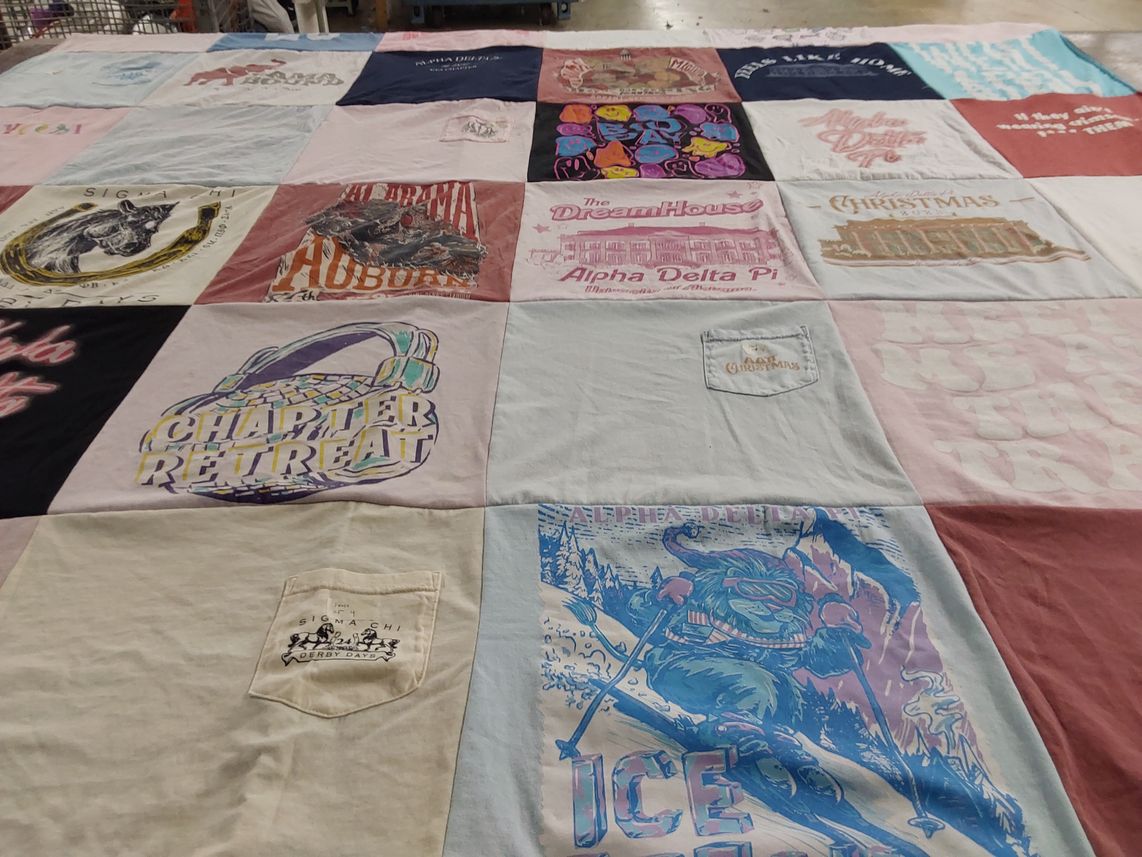 T-shirt quilt from auburn university by Shannon from AL