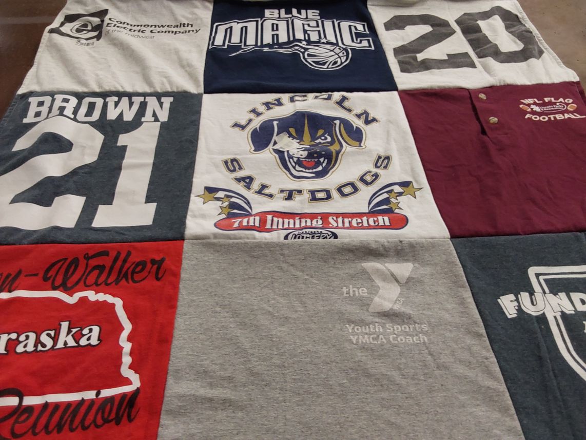 T-shirt quilt from lincoln saltdogs by Tara from SD