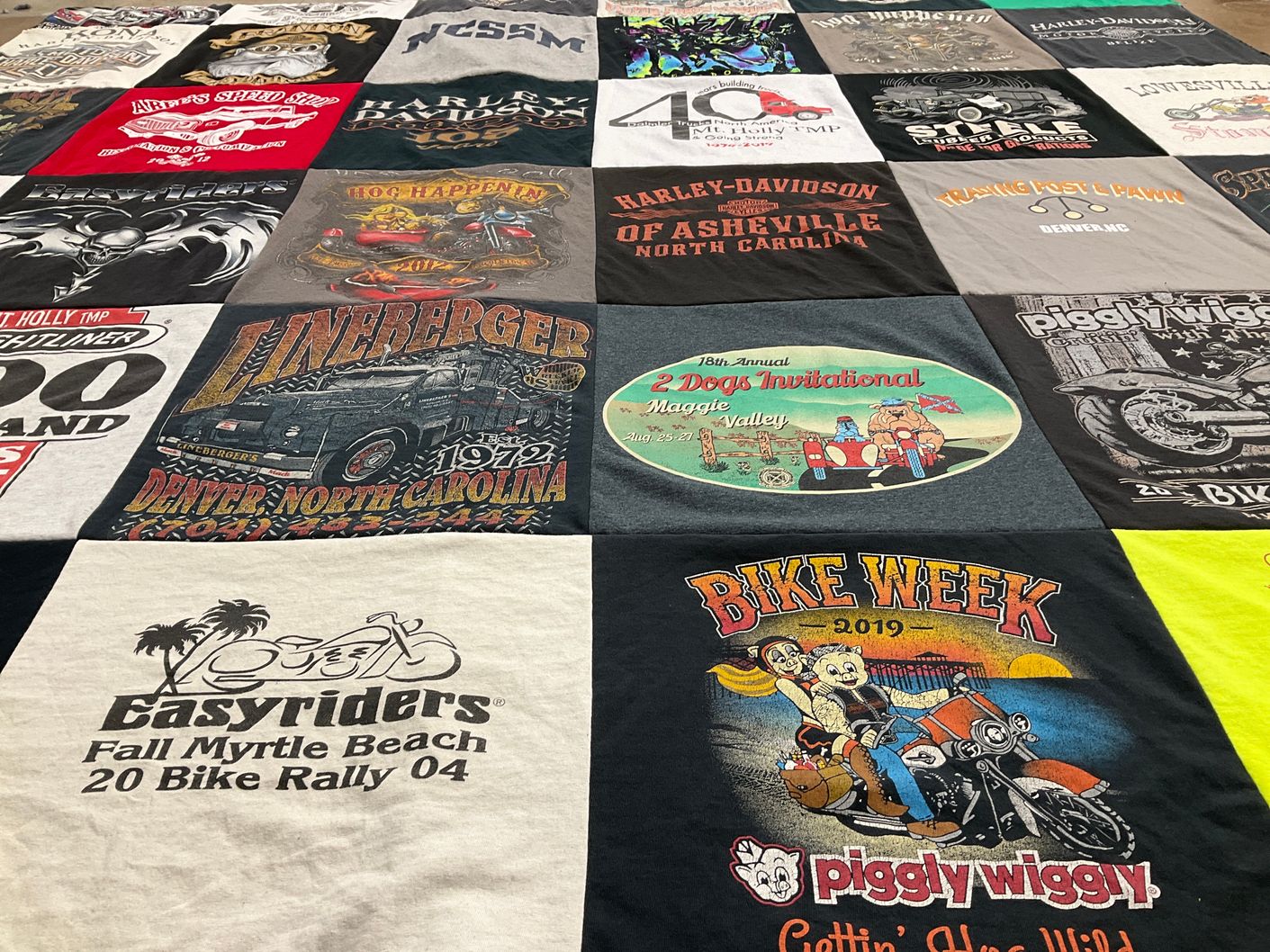 T-shirt quilt from north carolina school of science and mathematics by James from NC