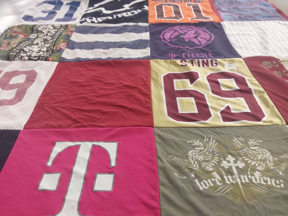 T-shirt quilt by Blake from MN