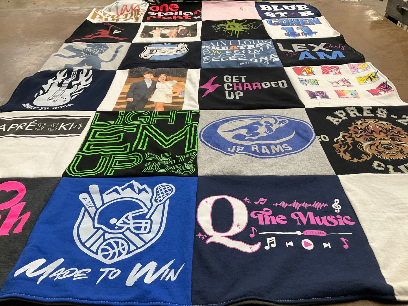 T-shirt quilt from saint louis university by Heather from MO
