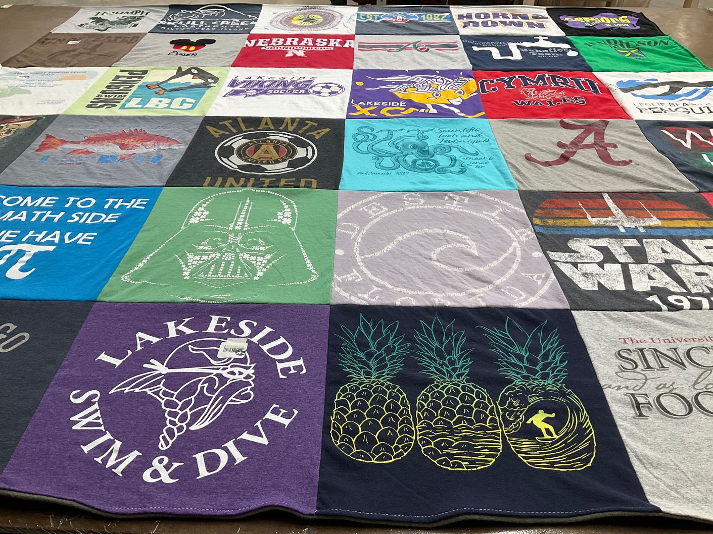 T-shirt quilt featuring atlanta united by Jen from GA