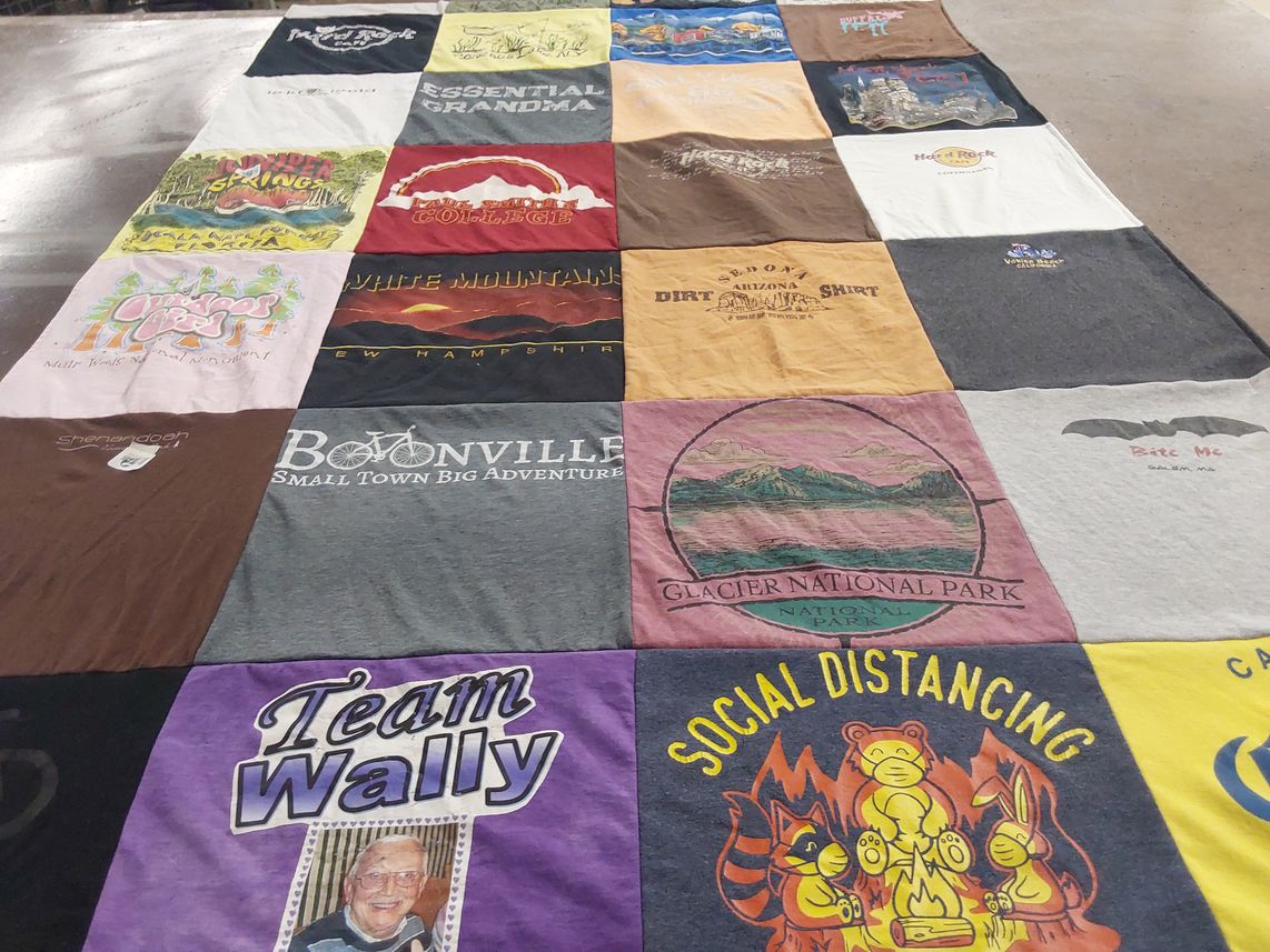 T-shirt quilt from southwestern university by Diane from NY