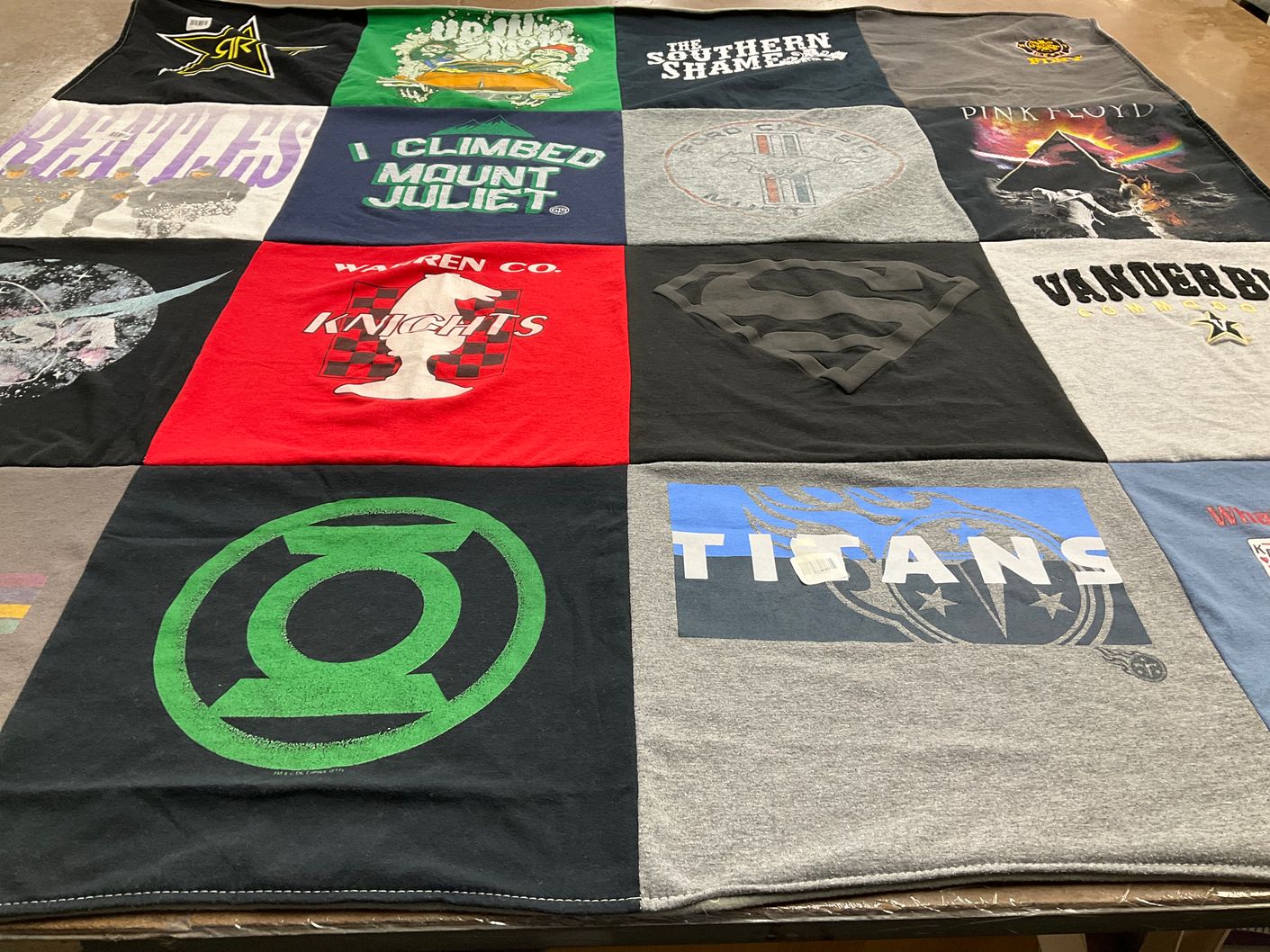 T-shirt quilt featuring tennessee titans by Jim from TN