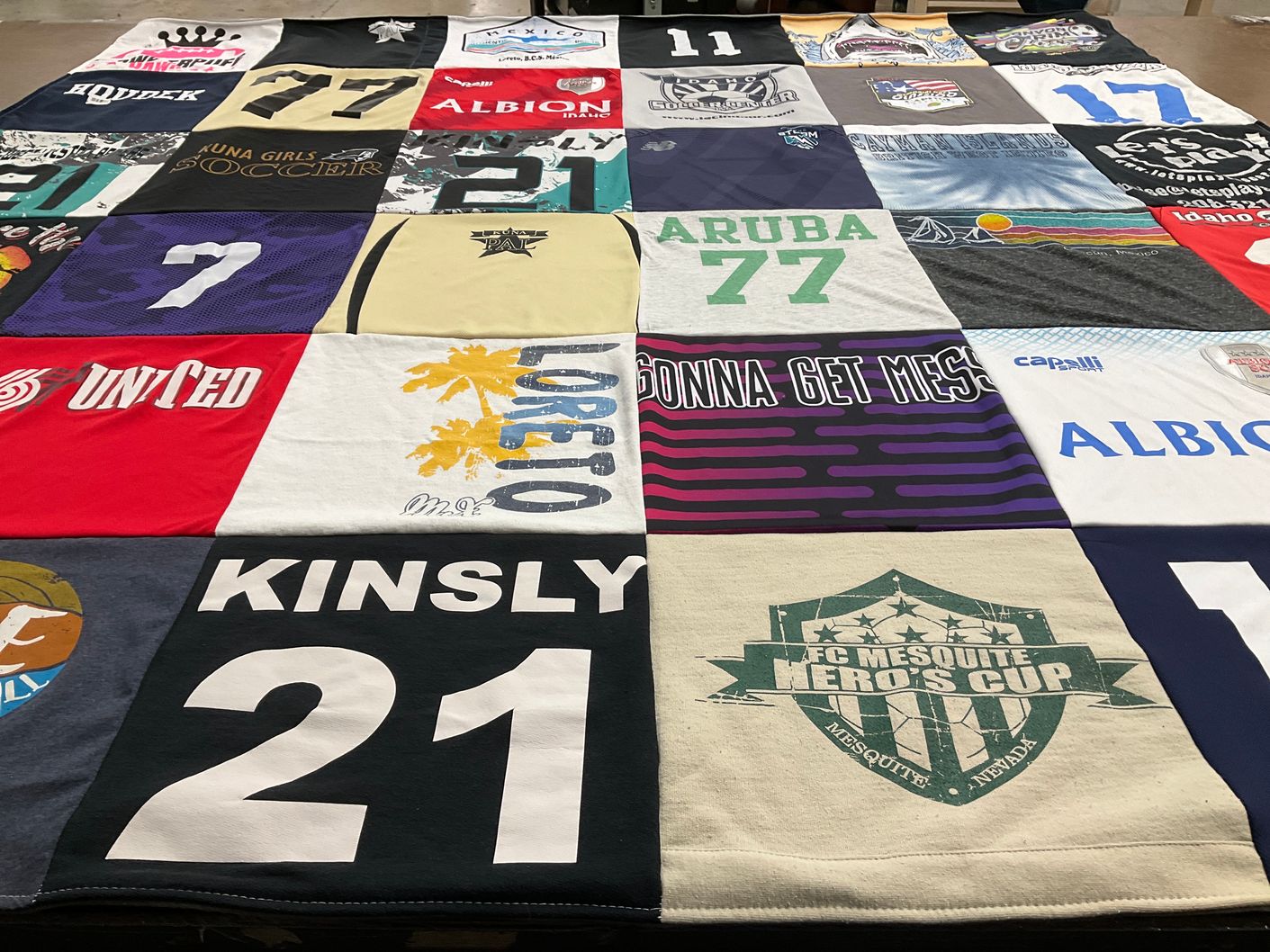 T-shirt quilt featuring fc mesquite heroes cup by Kalisa from ID