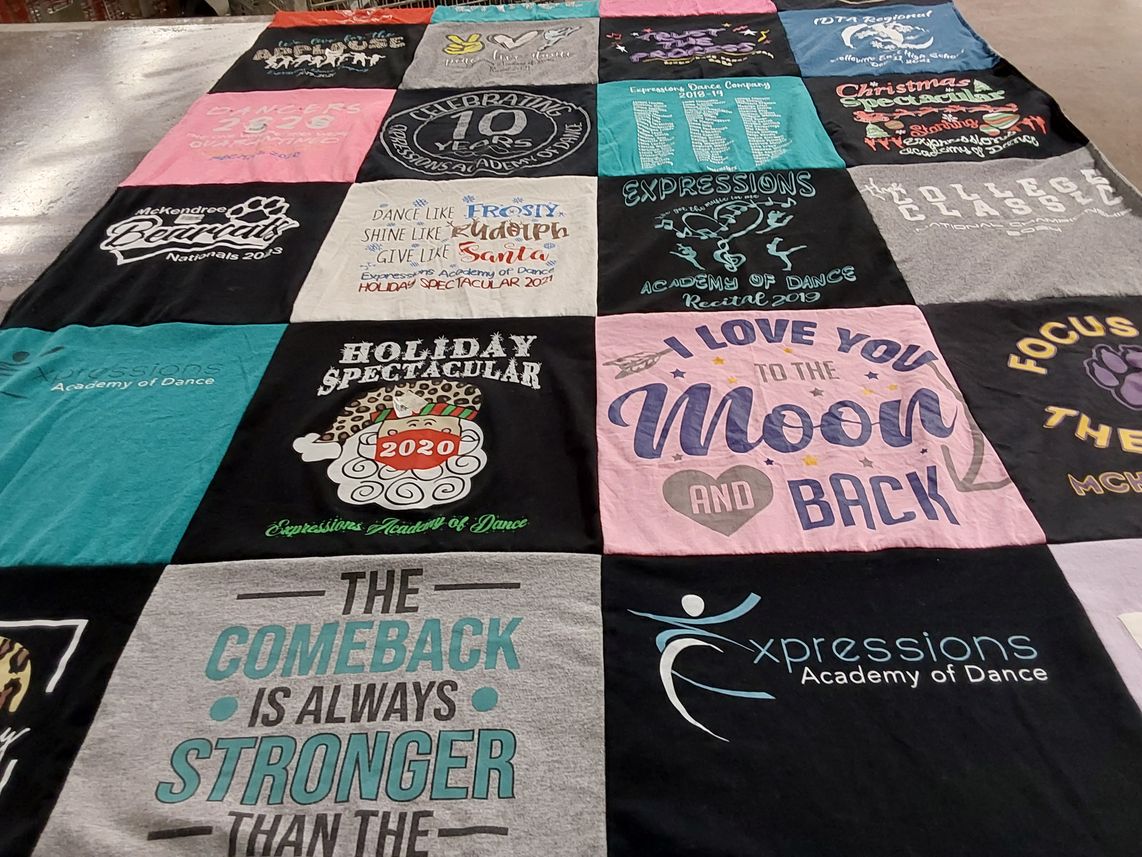 T-shirt quilt from mckendree university by Linda from IL