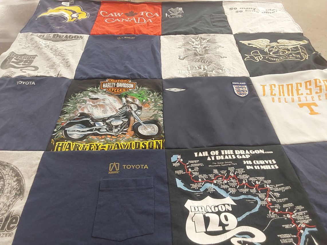T-shirt quilt from university of tennessee by Shelley from NY