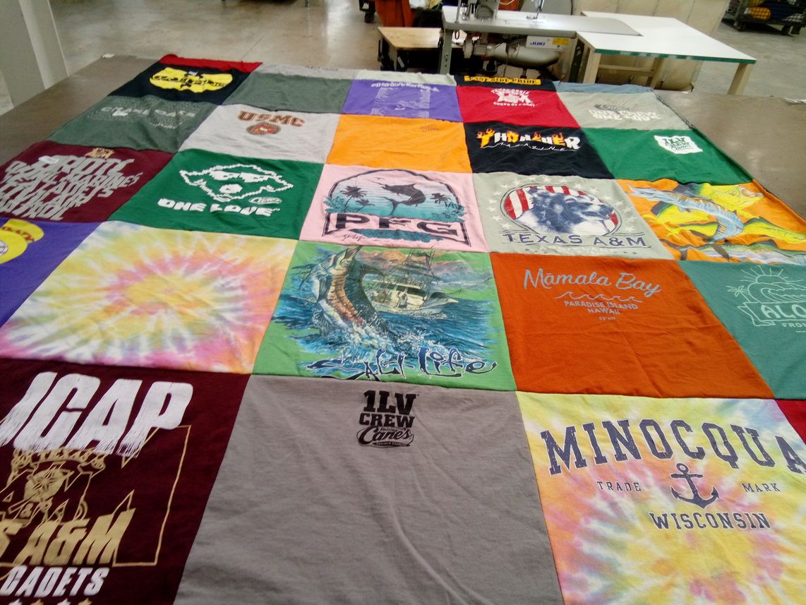 T-shirt quilt from texas a&m university by Carmen from TX