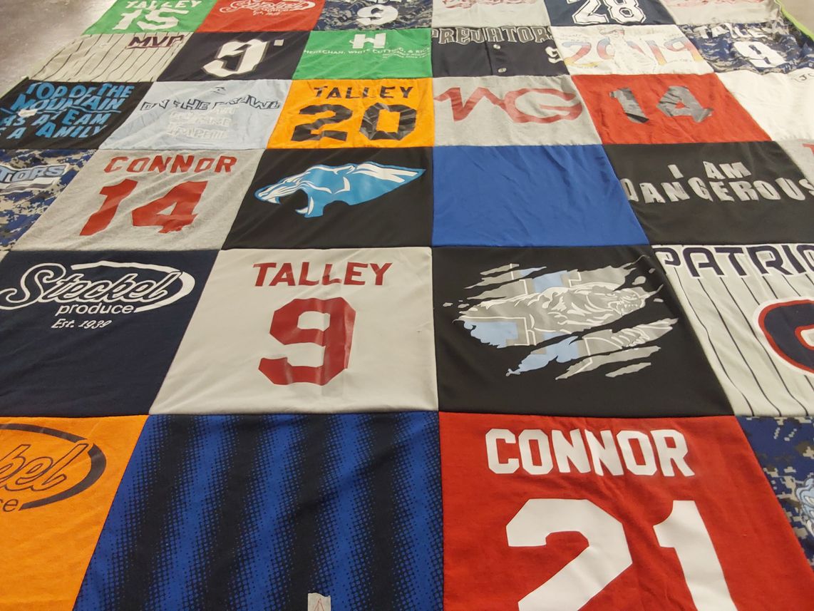 T-shirt quilt by Brittany from IL