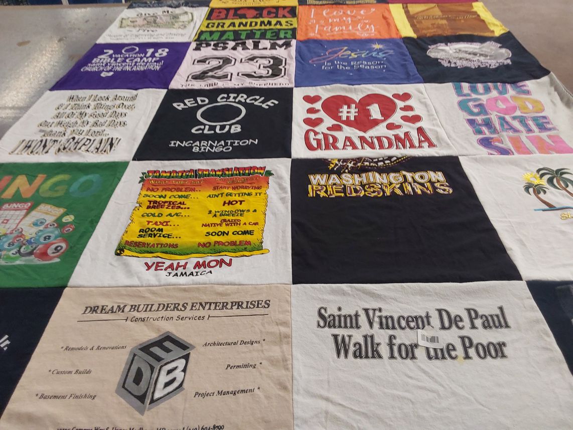 T-shirt quilt featuring washington redskins by Katrina from DC
