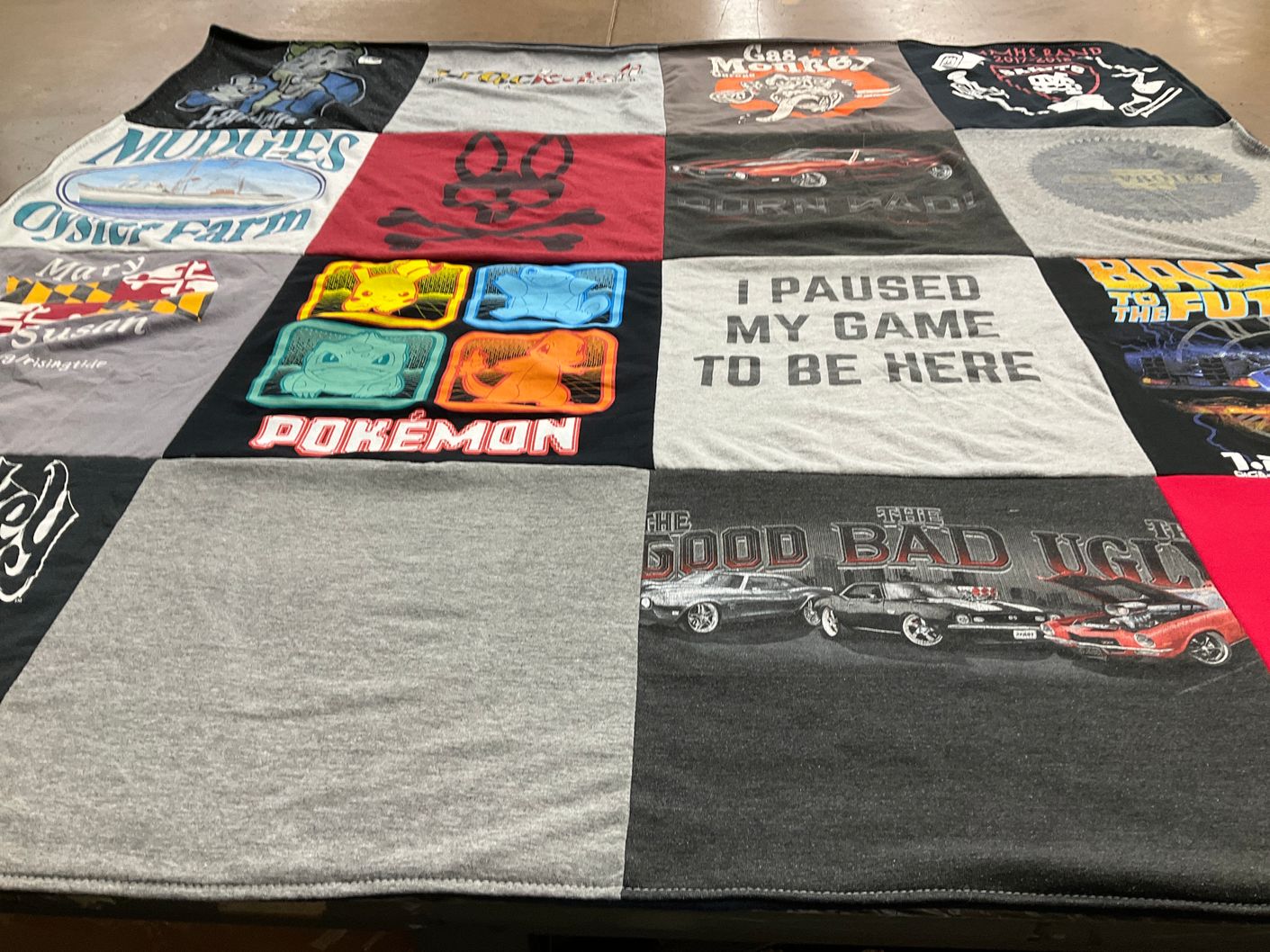 T-shirt quilt from mary susan college by Elena from MD