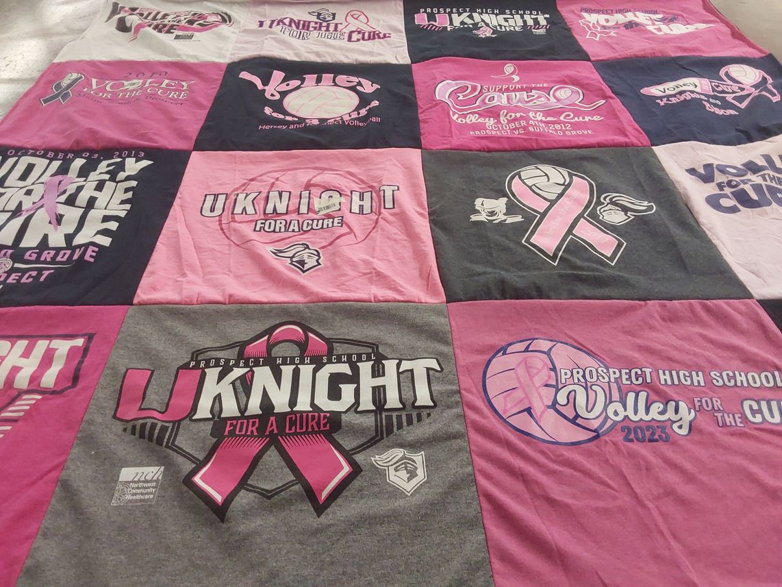 T-shirt quilt from prospect high school by Daria from IL