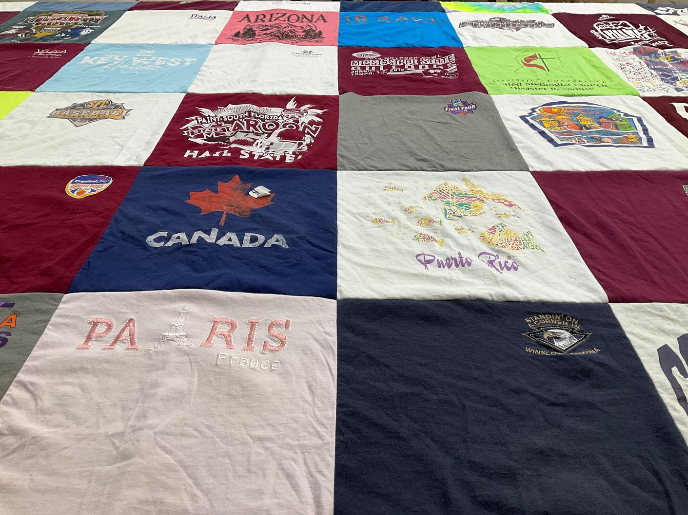 T-shirt quilt by Carol from MS