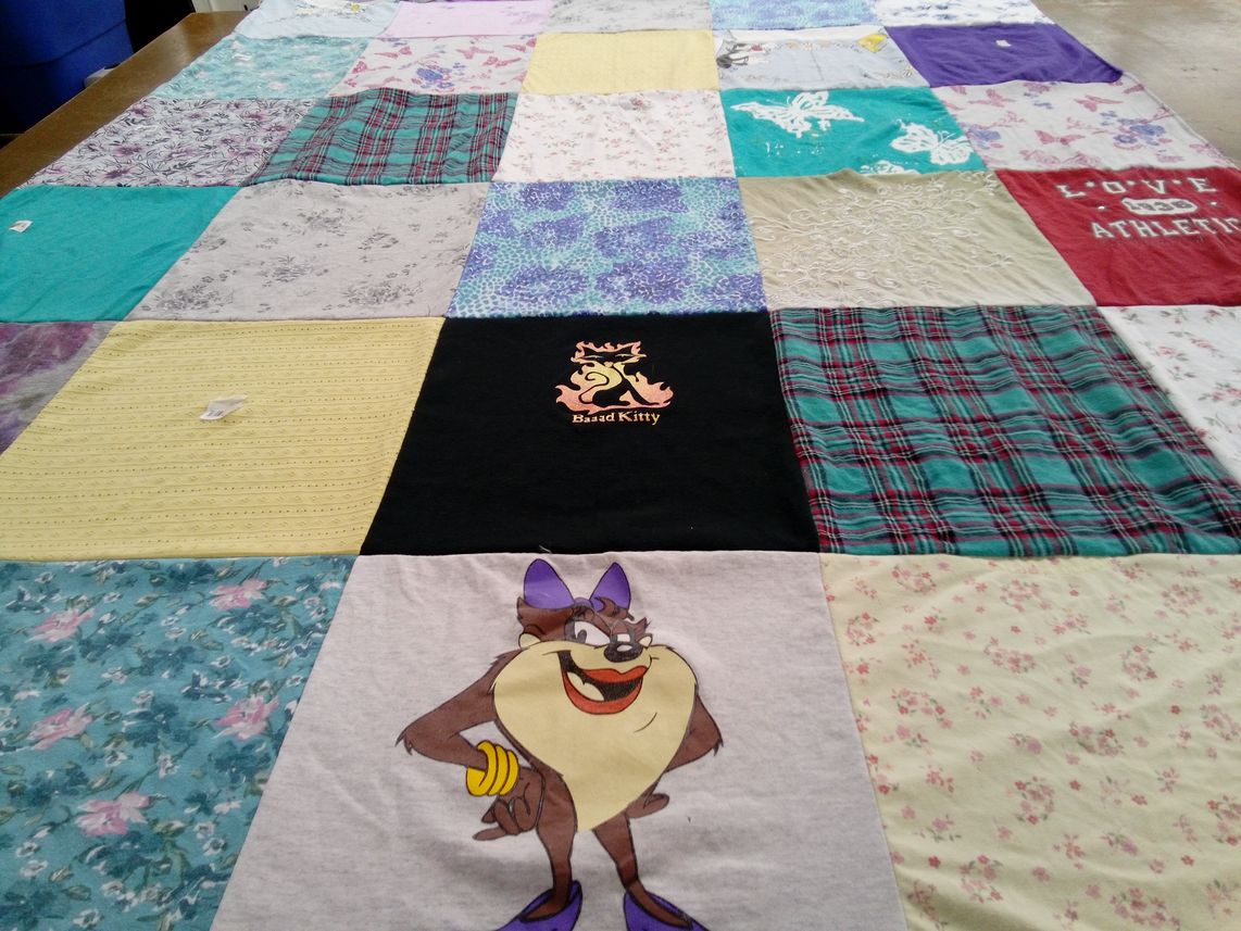 T-shirt quilt by Heather from OR