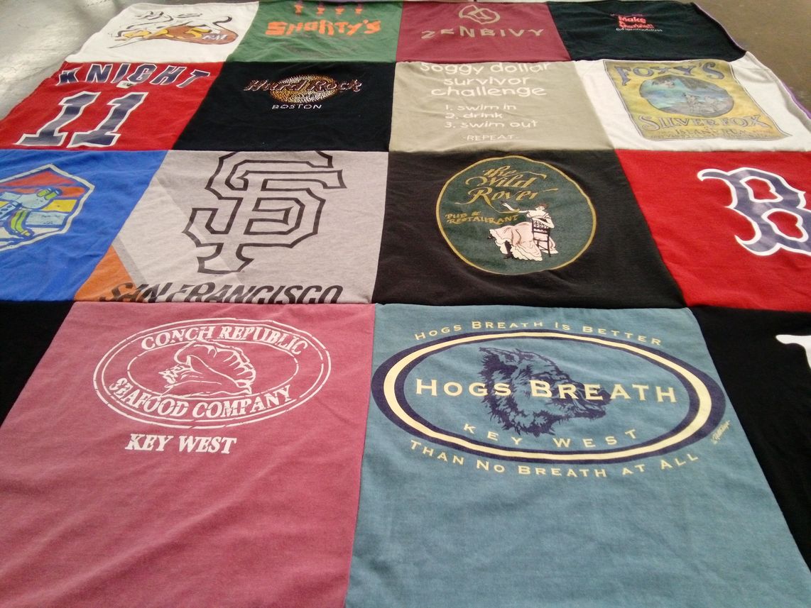 T-shirt quilt featuring san francisco giants by Phyllis from NH