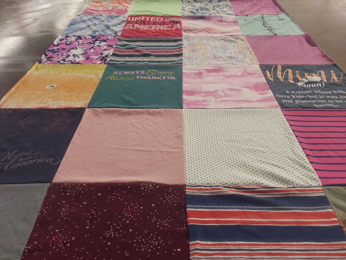 T-shirt quilt by Tressa from OH