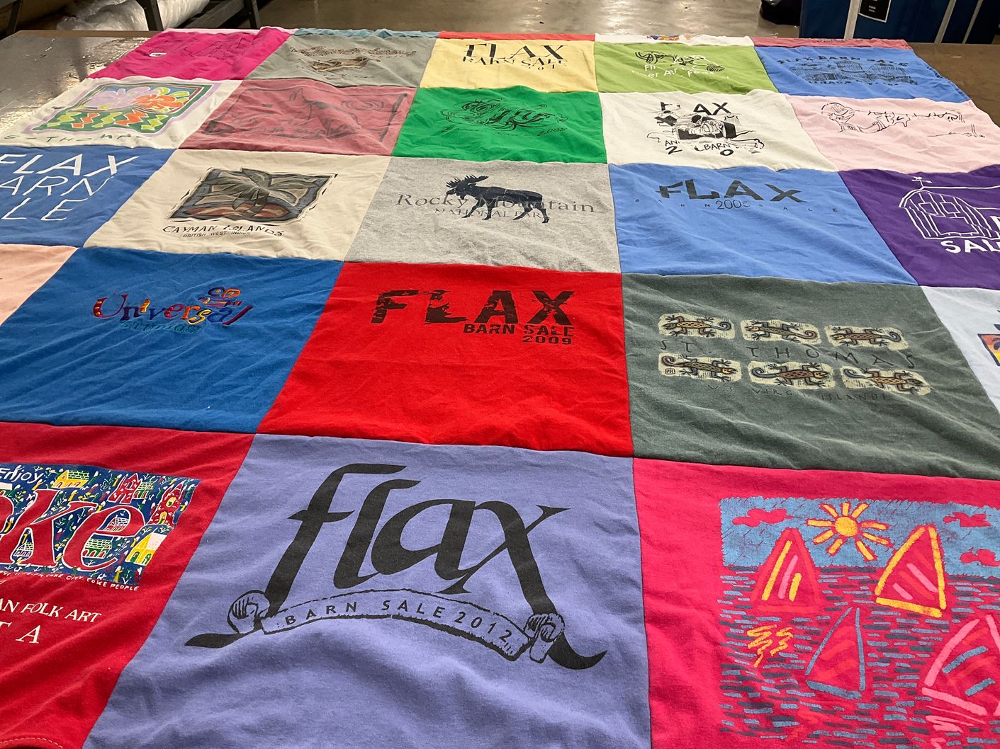 T-shirt quilt from st thomas university by Melinda from NY