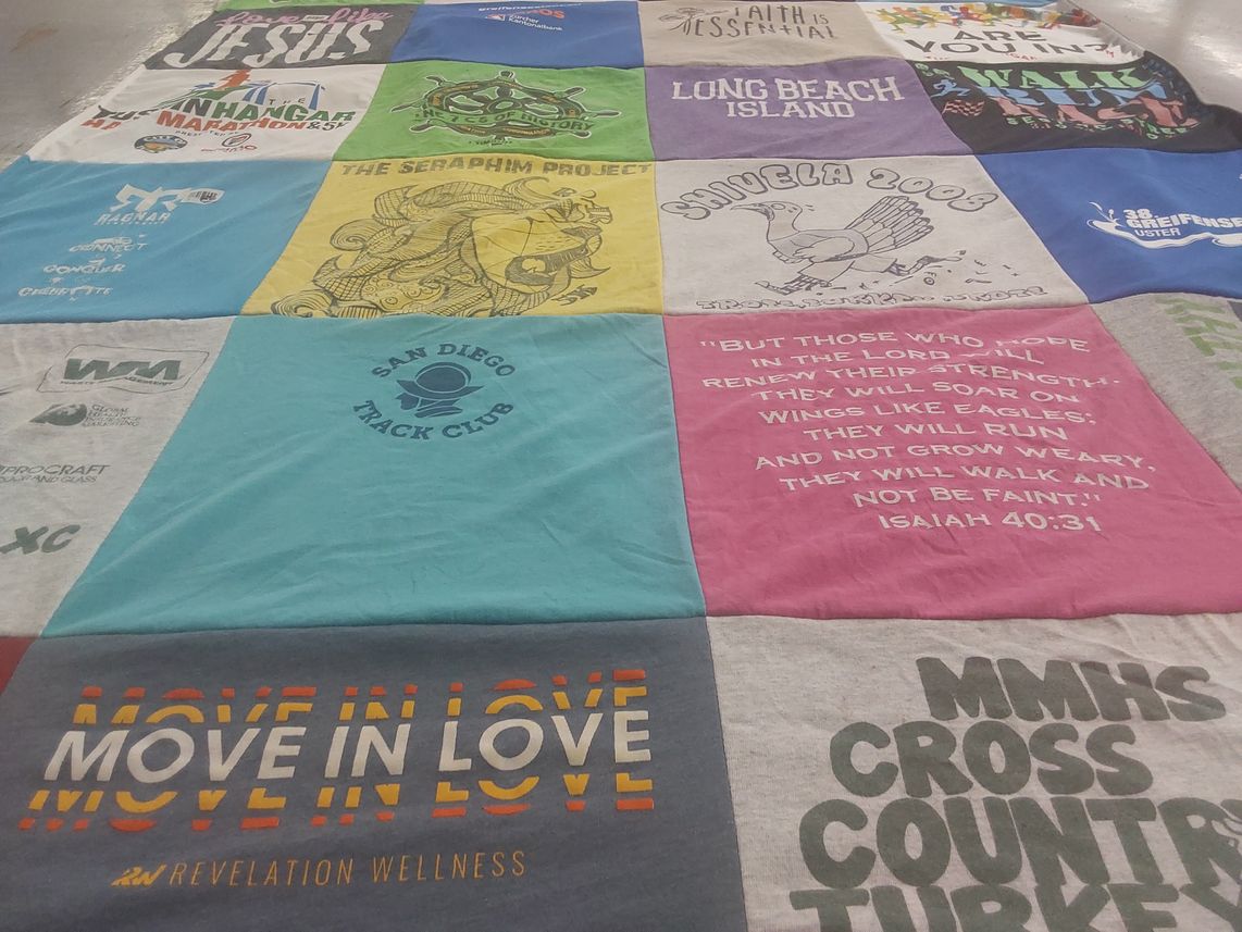 T-shirt quilt from mmhs cross country turkey by Teri from NY