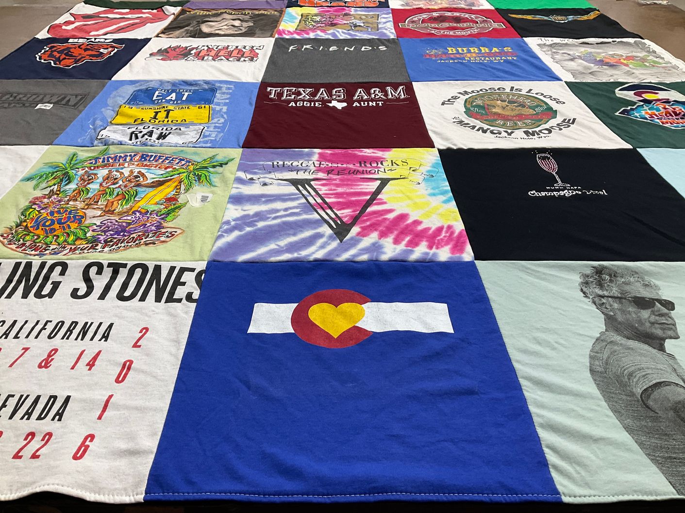 T-shirt quilt from texas a&m university by Paige from UT