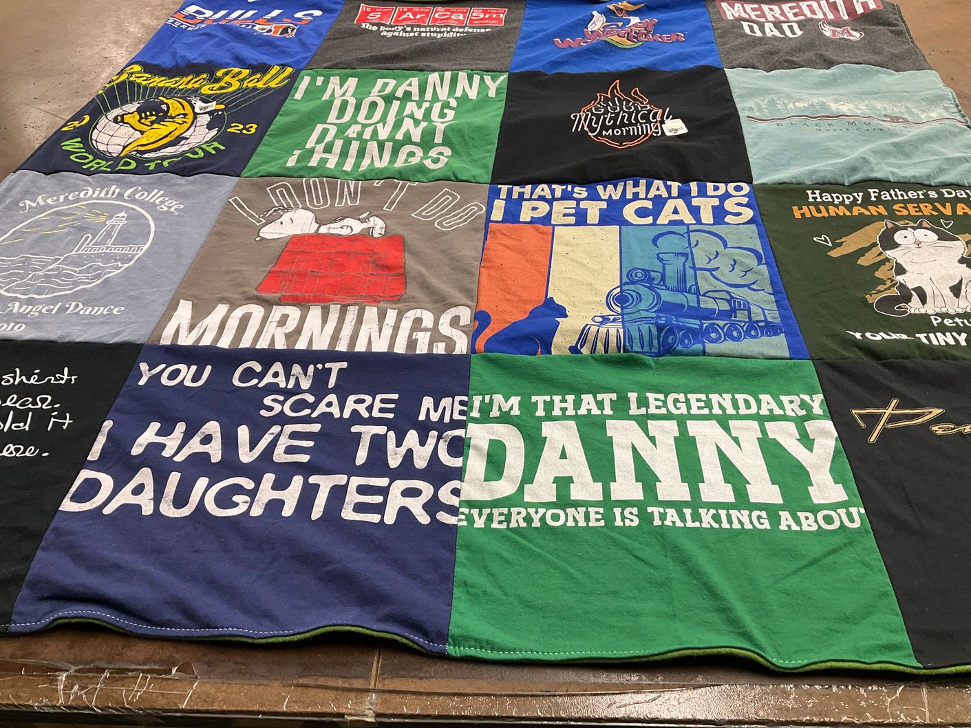 T-shirt quilt from meredith college by Cathy from NC