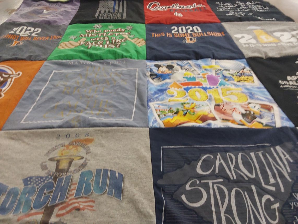 T-shirt quilt featuring st. louis cardinals by Cathy from NC