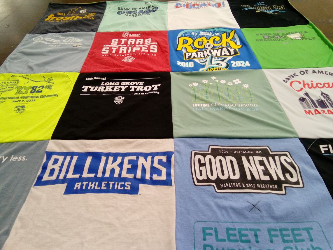 T-shirt quilt featuring saint louis university athletics by Erin from IL