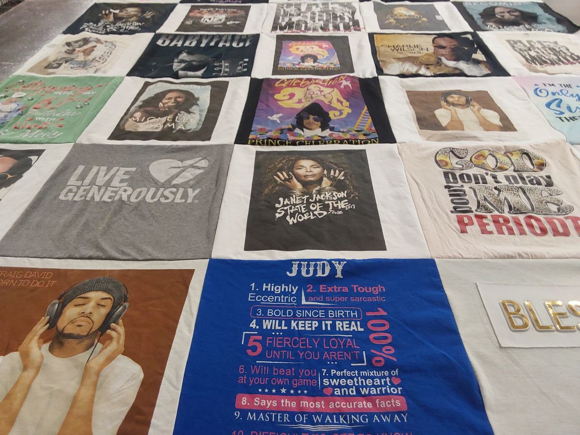 T-shirt quilt by Dawn from IN