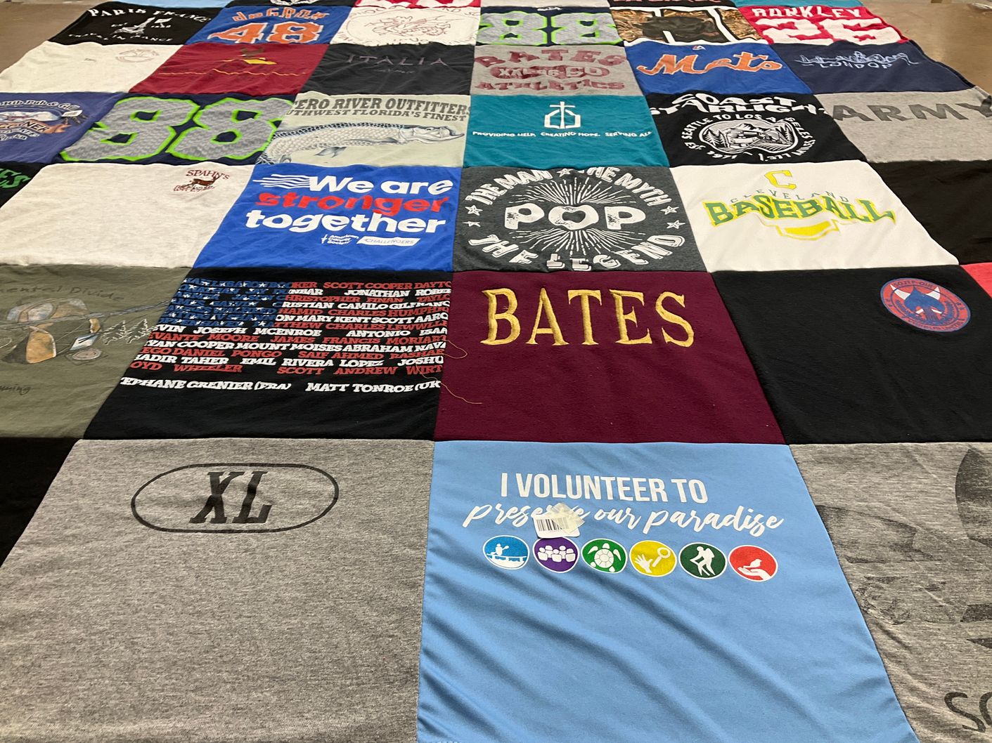 T-shirt quilt featuring new york mets by Patricia from FL