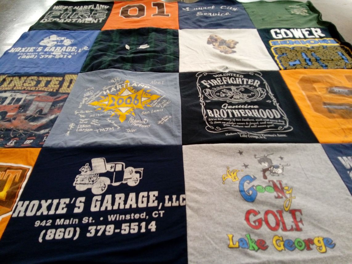 T-shirt quilt from gower senior high school by Samantha from MA