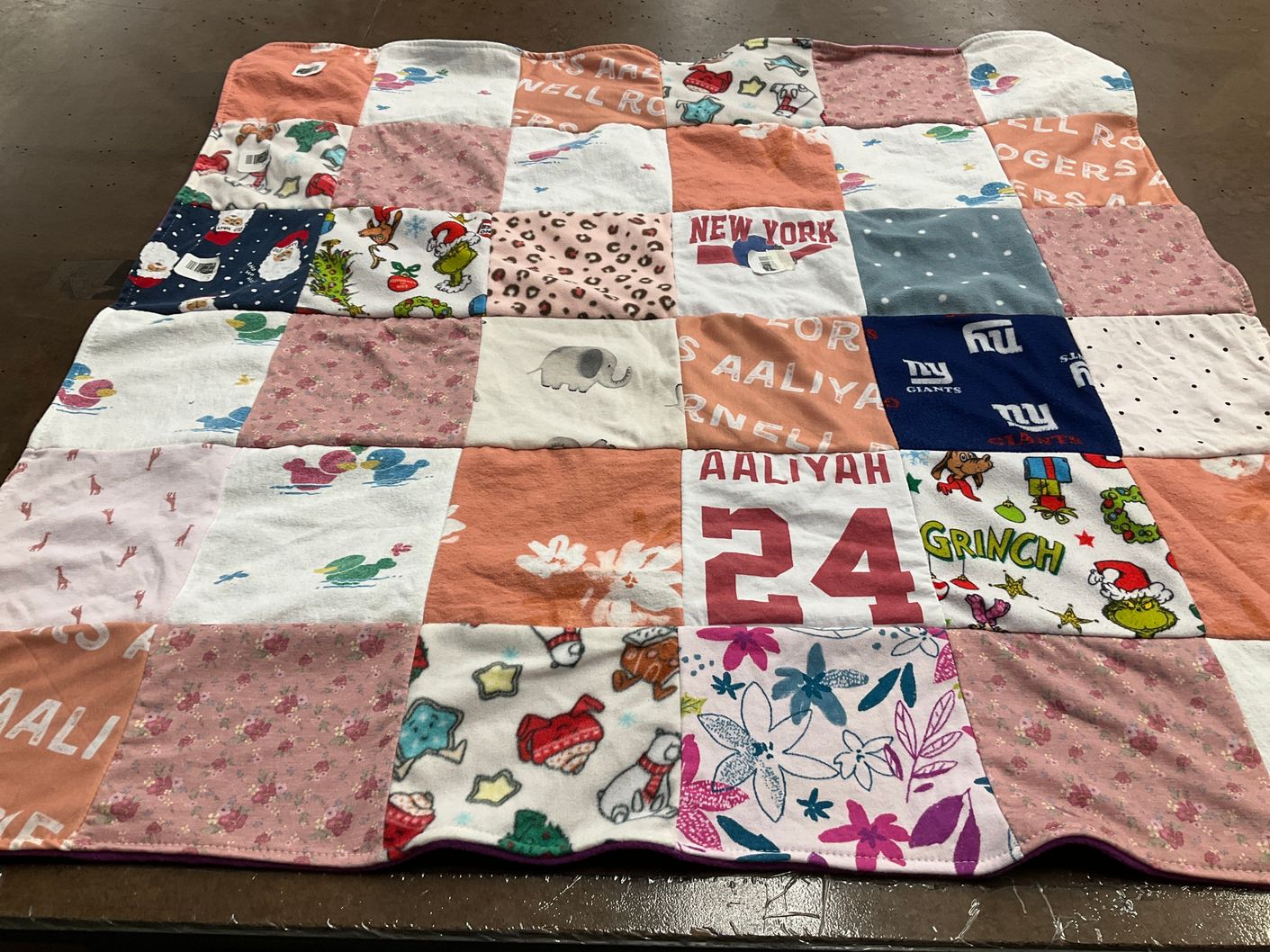 T-shirt quilt featuring new york giants by Cierra from VA