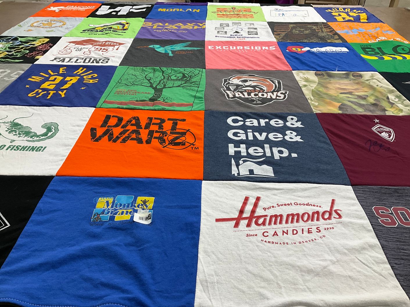T-shirt quilt featuring colorado rapids by Renee from CO