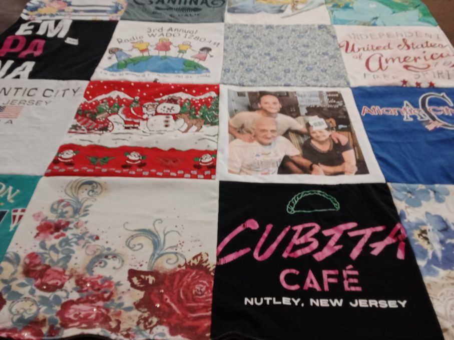 T-shirt quilt with holidays, celebrations themes by Arelys from NJ
