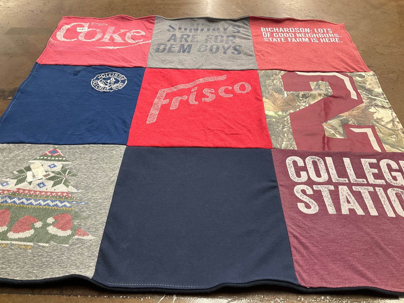 T-shirt quilt from texas a&m university by Louise from TX