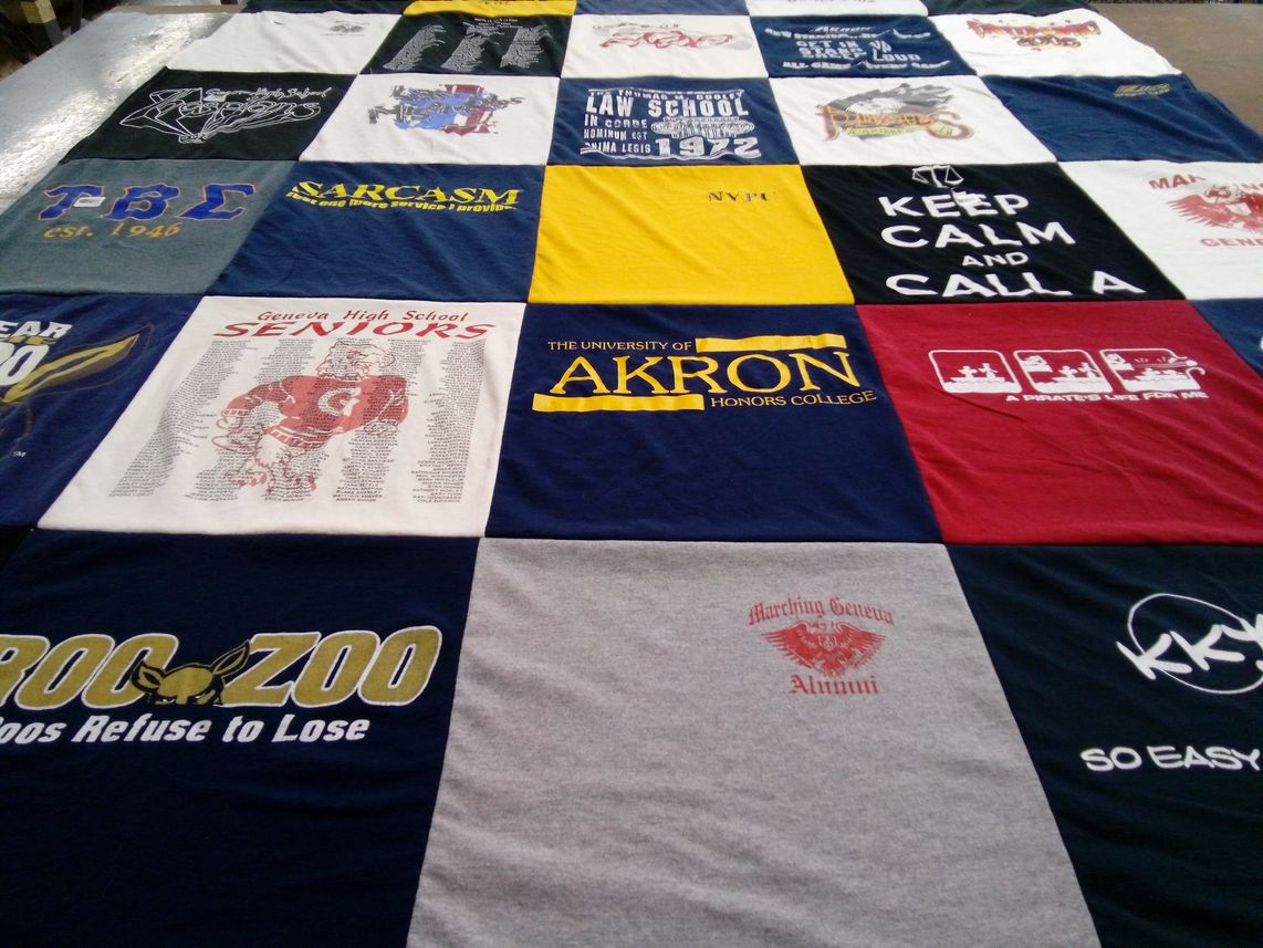 T-shirt quilt featuring marching band by Denise from OH
