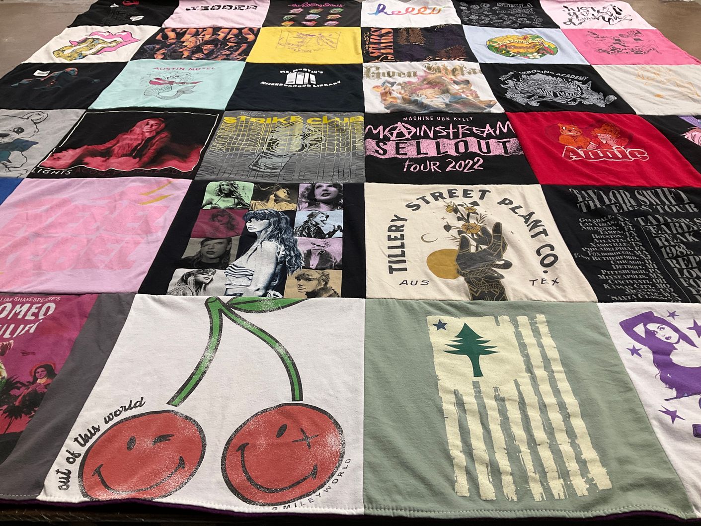T-shirt quilt from austin community college by Britani from TX