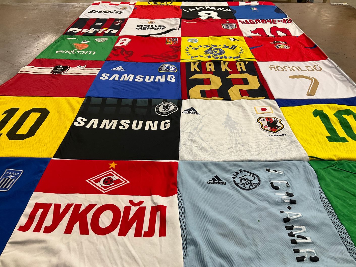 T-shirt quilt featuring chelsea football club, national football team of japan by Annita from AZ