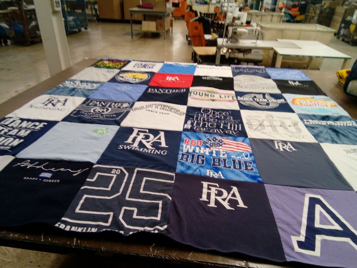 T-shirt quilt from franklin road academy by Catherine from TN