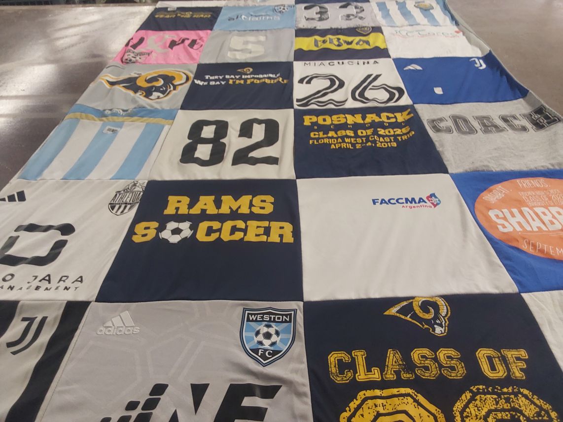 T-shirt quilt featuring weston fc by Carol from FL