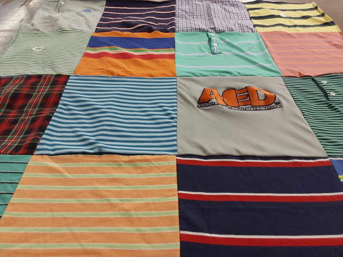 T-shirt quilt by Amy from GA