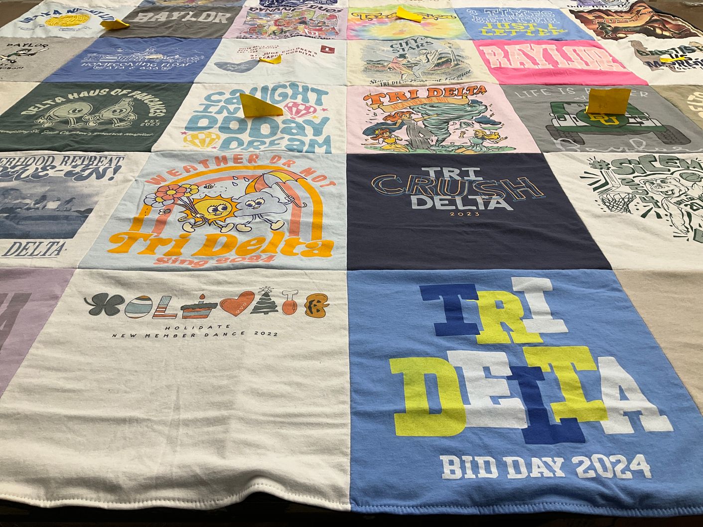 T-shirt quilt from baylor university by Amie from CA