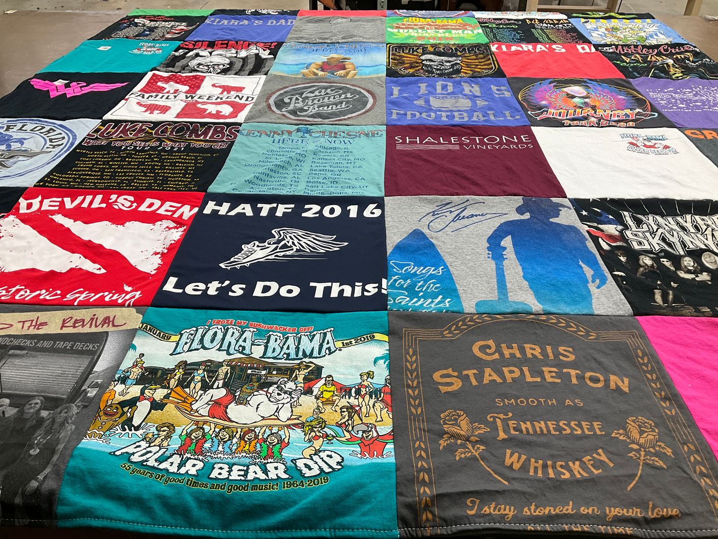 T-shirt quilt from lions football by Linda from FL