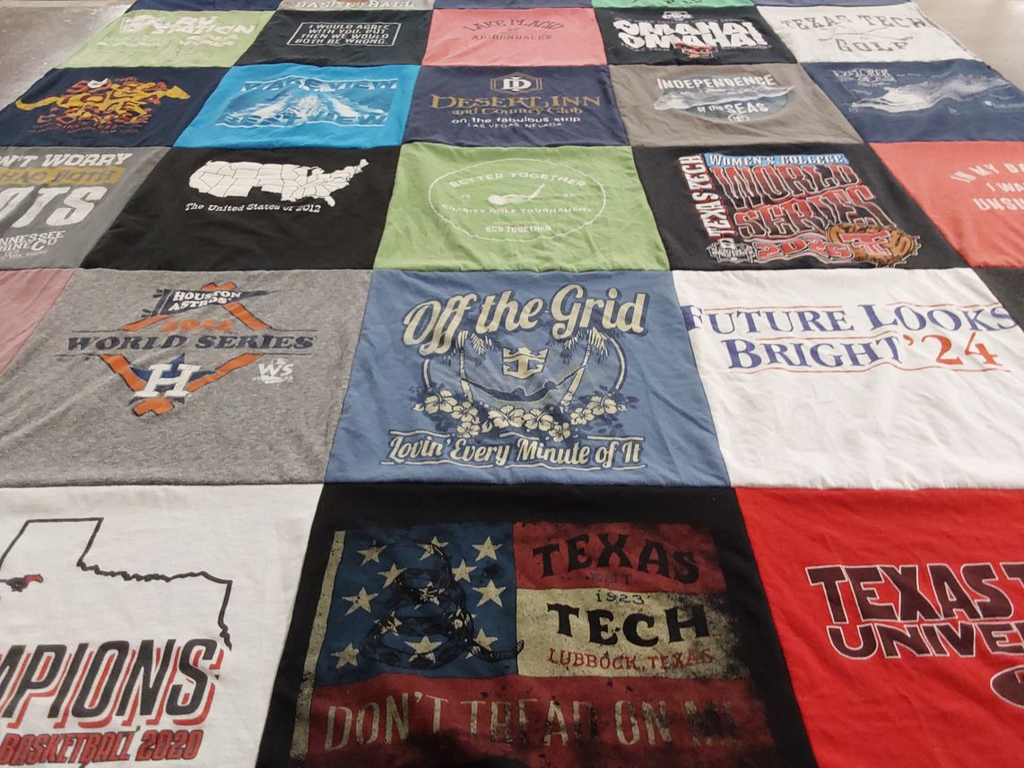 T-shirt quilt featuring houston astros by Robert from TX