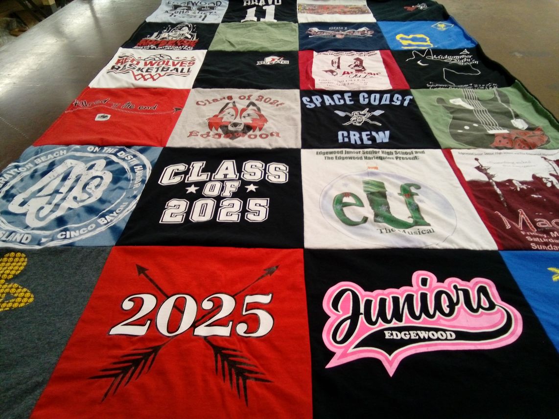 T-shirt quilt from edgewood junior senior high school by Lannie from FL