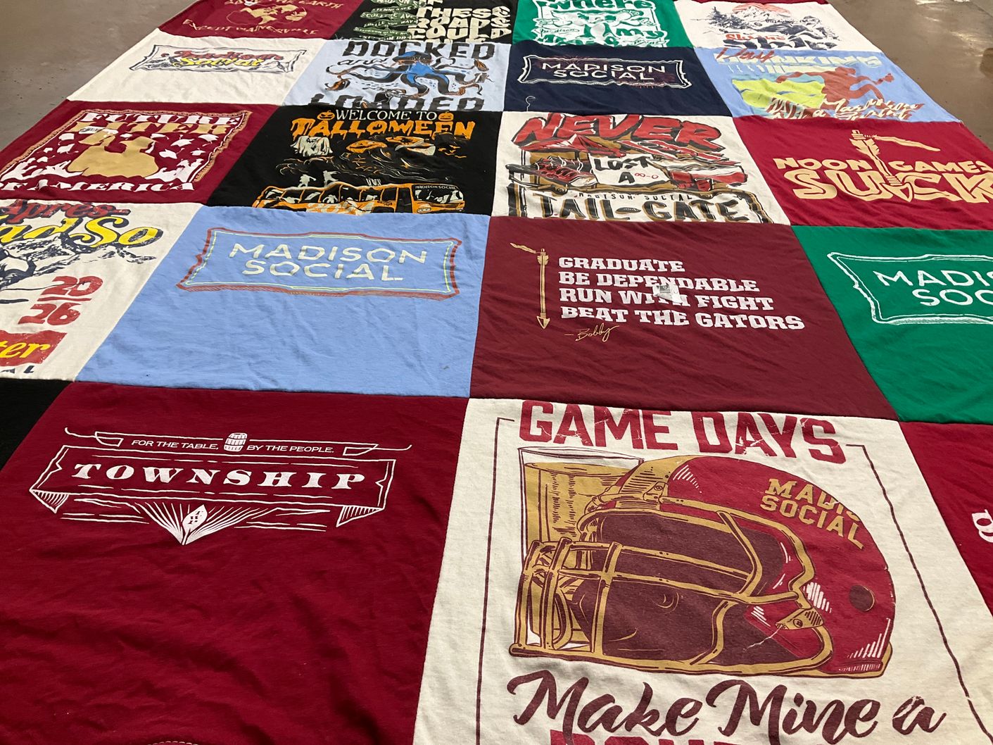 T-shirt quilt from madison social by Mikey from FL