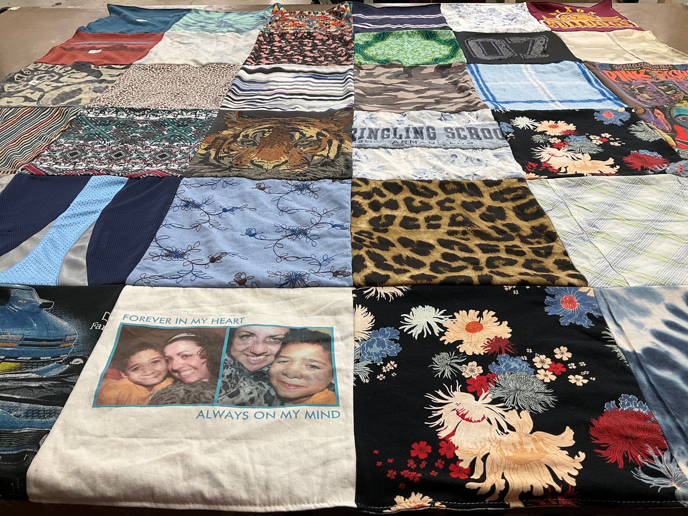 T-shirt quilt from ringling college of art and design by Maureen from NC