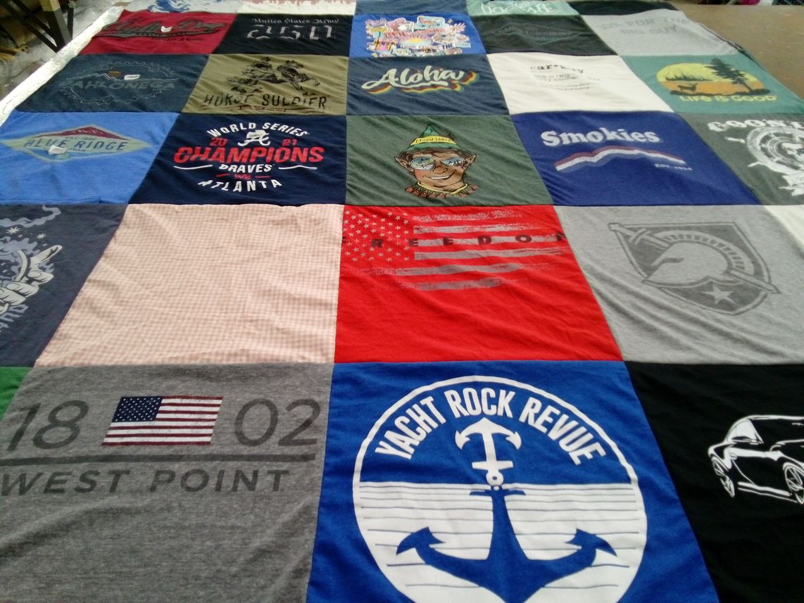 T-shirt quilt from united states military academy at west point by Dedra from GA