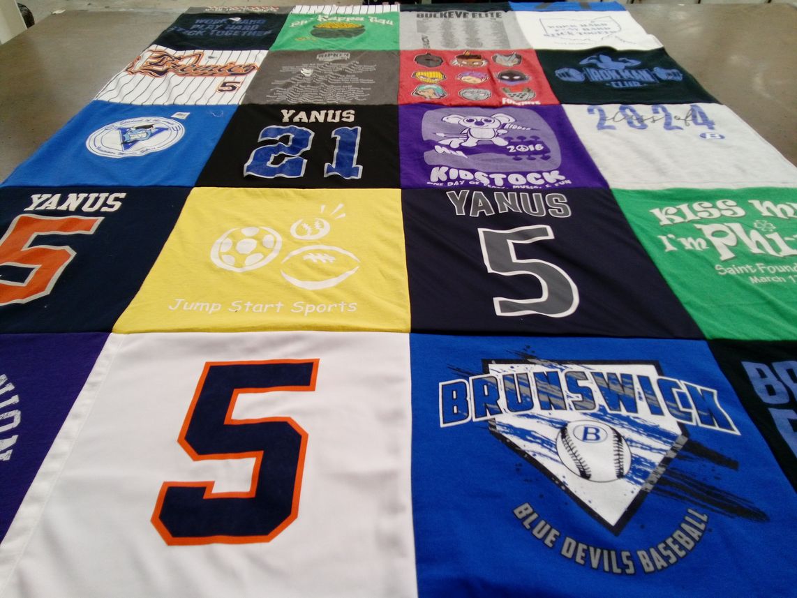 T-shirt quilt from brunswick high school by Julie from OH