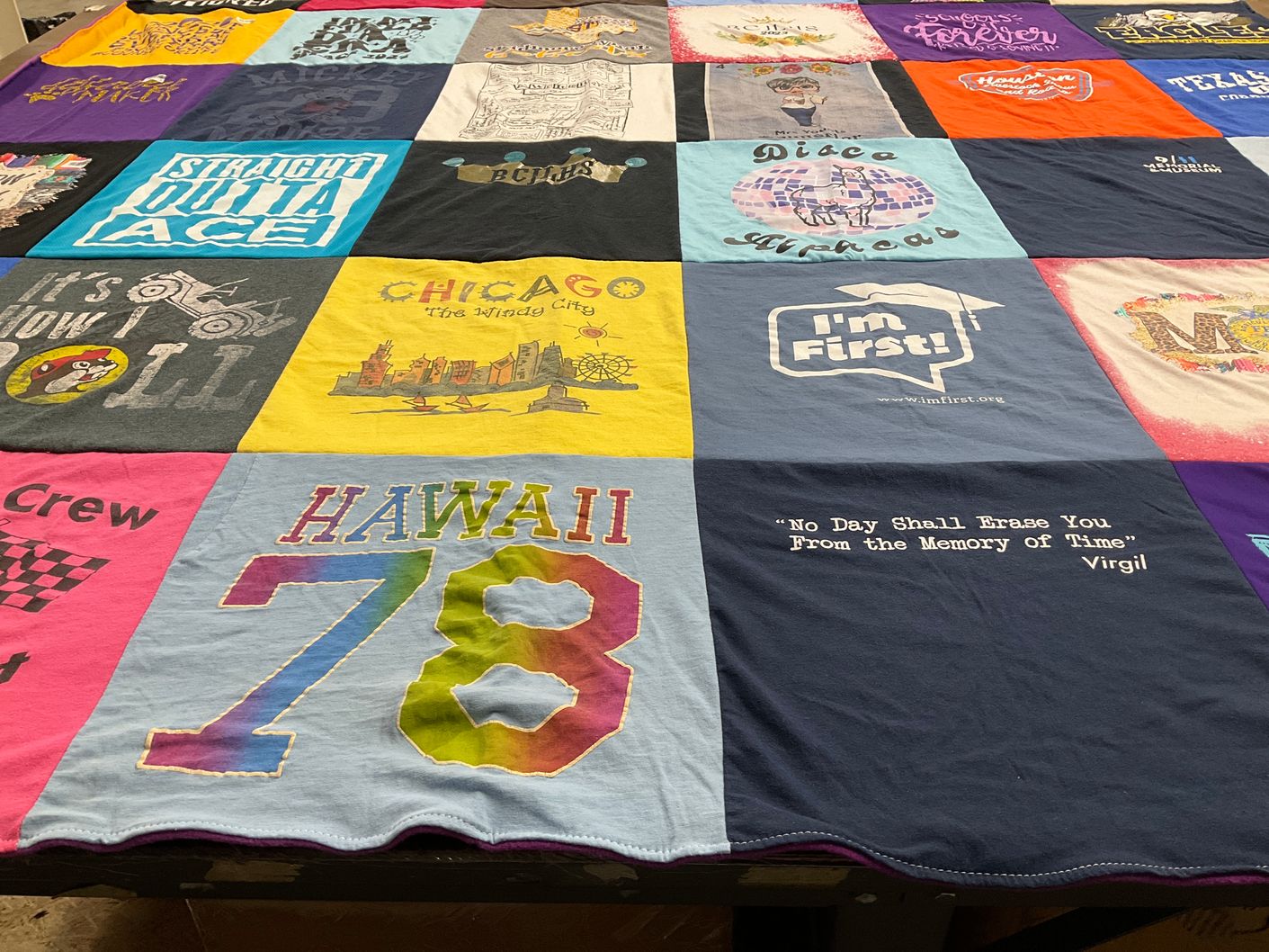 T-shirt quilt by Traci from TX