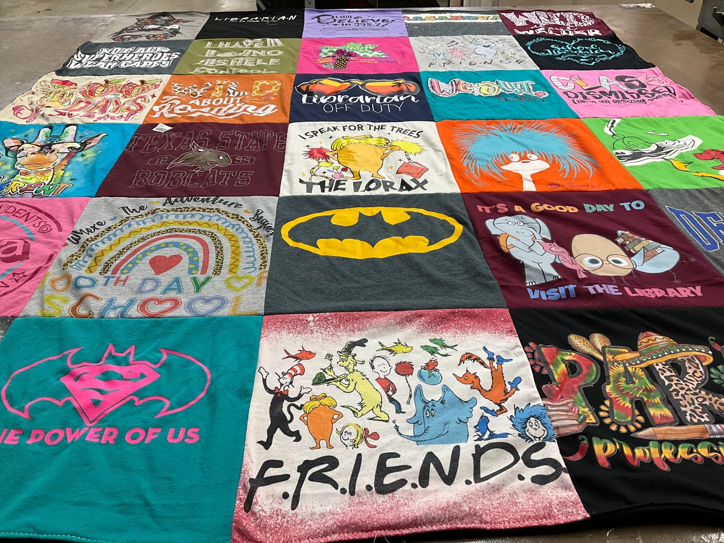 T-shirt quilt from texas state university by Veronica from TX