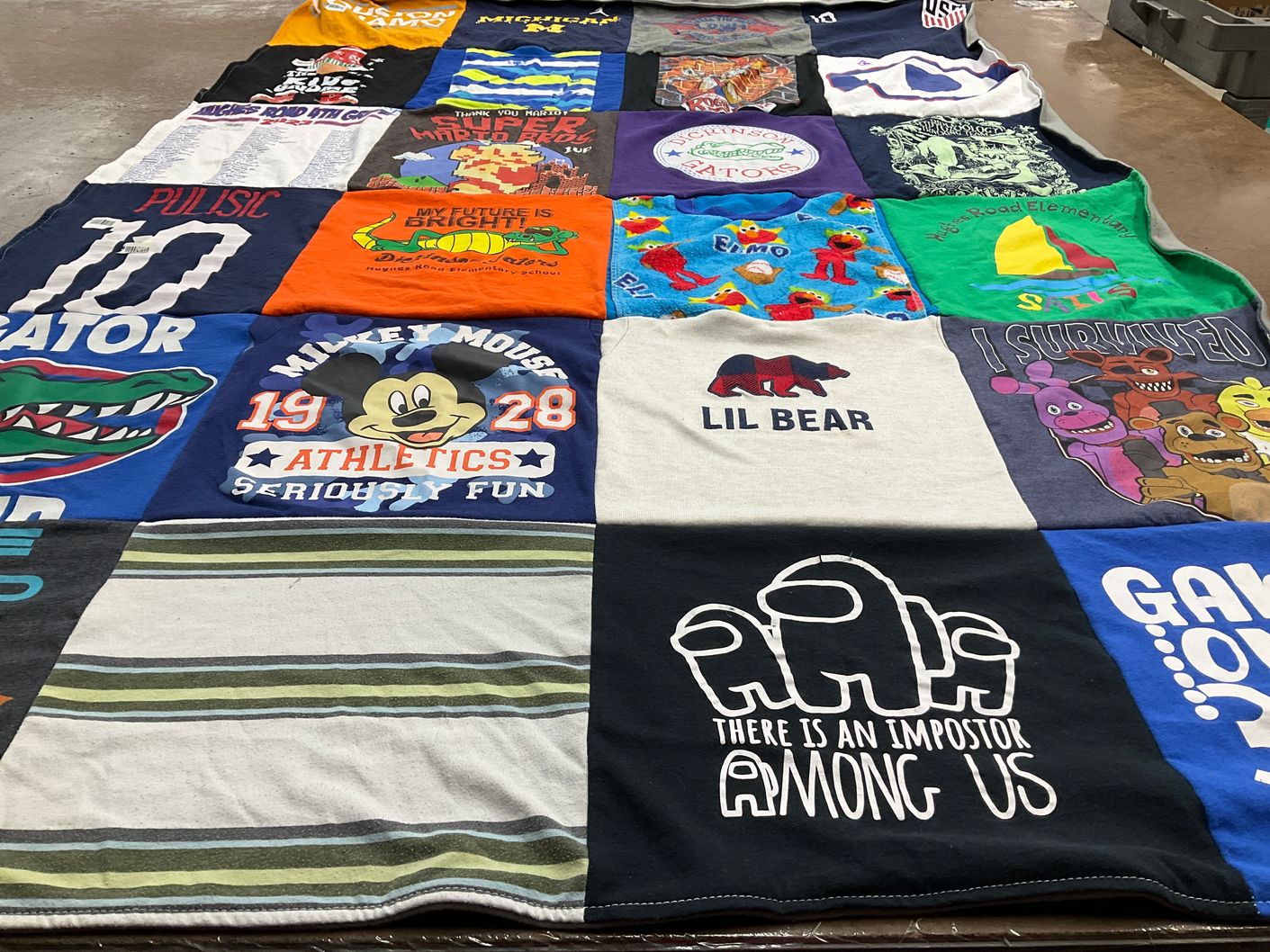 T-shirt quilt from university of florida by Kristen from TX
